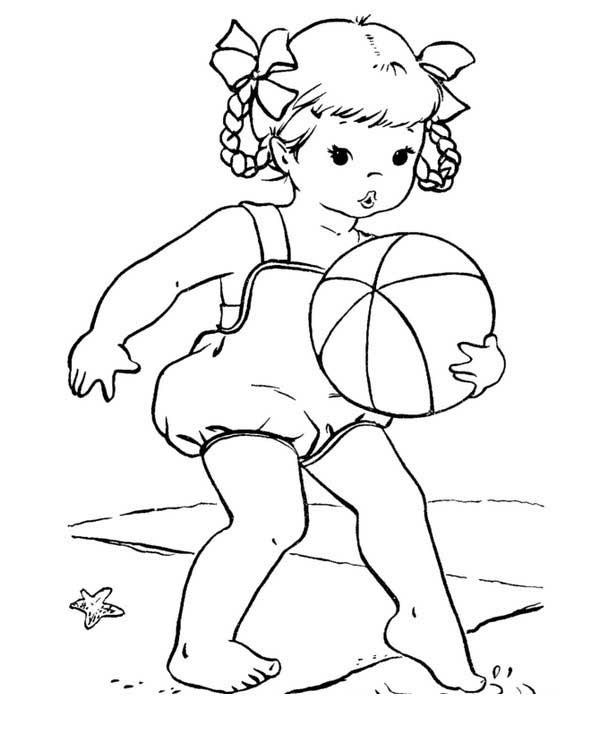 menina brincando com bola menina brincando com bola