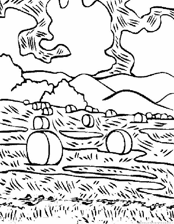 75+ Desenhos de Paisagem para Imprimir e Colorir/Pintar