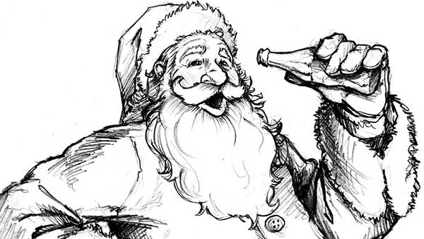 papai noel da coca para pintar
