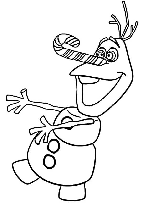 para colorir olaf para imprimir