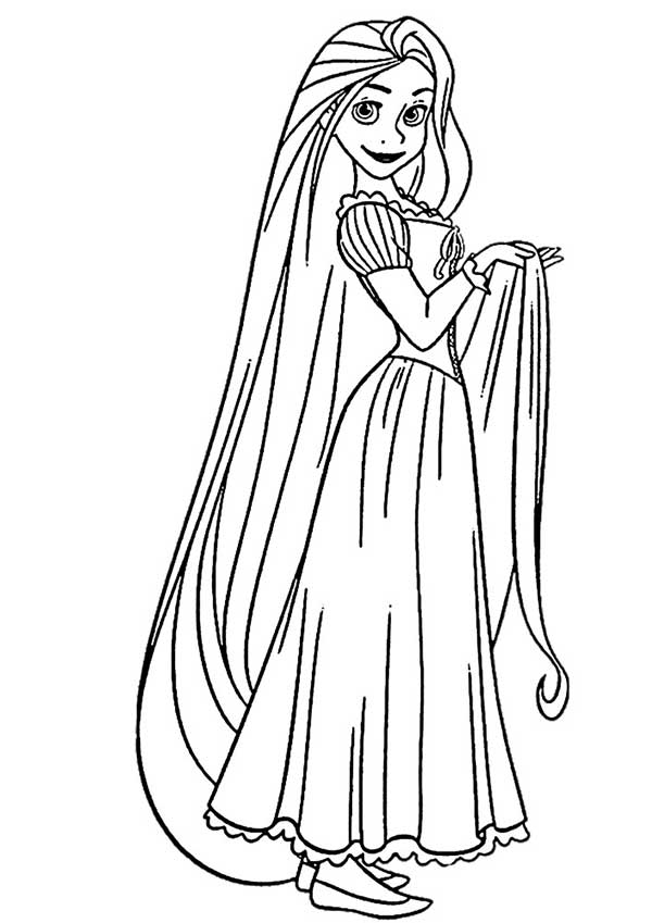 85+ Desenhos da Rapunzel para Imprimir e Colorir/Pintar