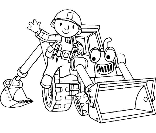 Bob o Construtor para colorir Bob, o Construtor