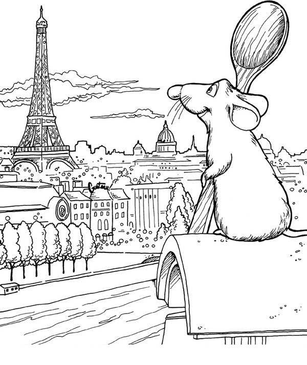 Desenhos do Ratatouille para imprimir