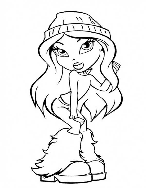 bratz para pintar para meninas