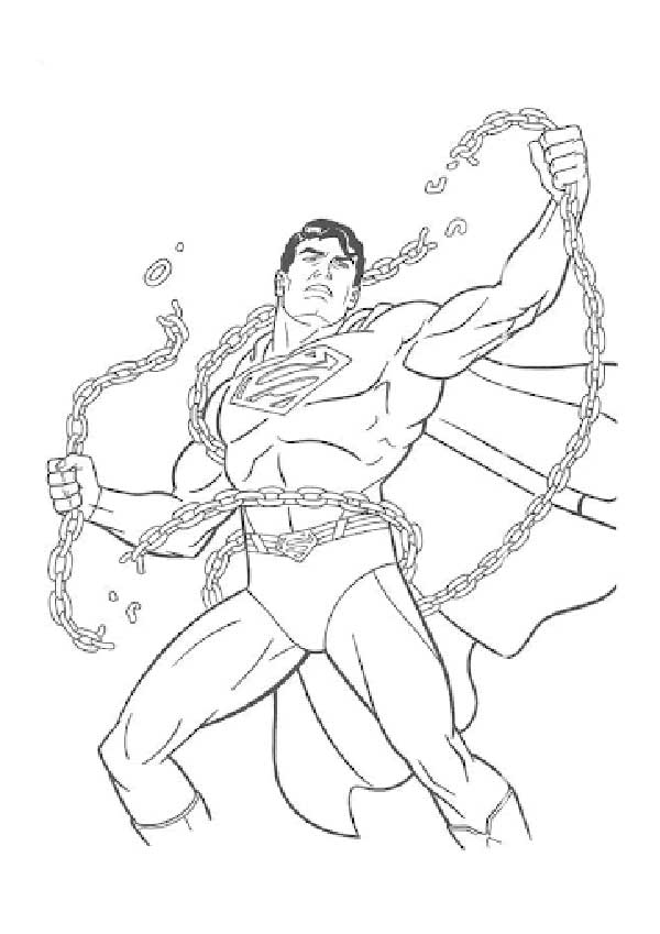com corrente desenhos de super homem