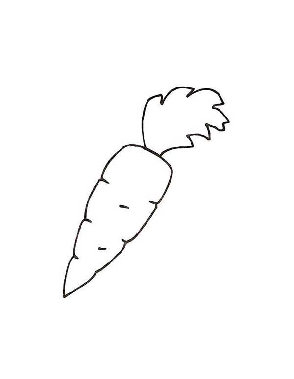 comida para colorir Desenhos de Cenoura