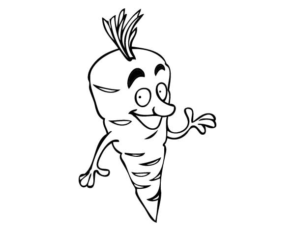 comidas para colorir Desenhos de Cenoura para pintar