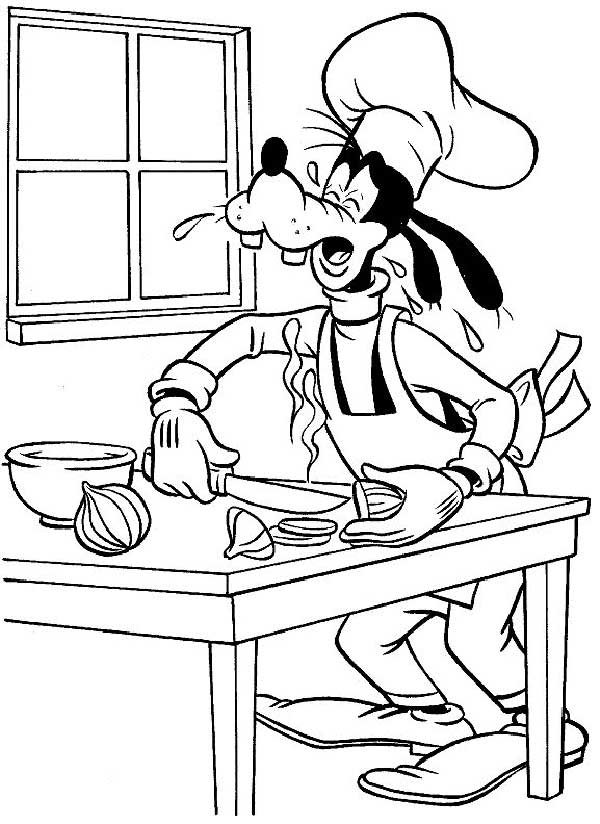 cozinhando Cortando cebolas.