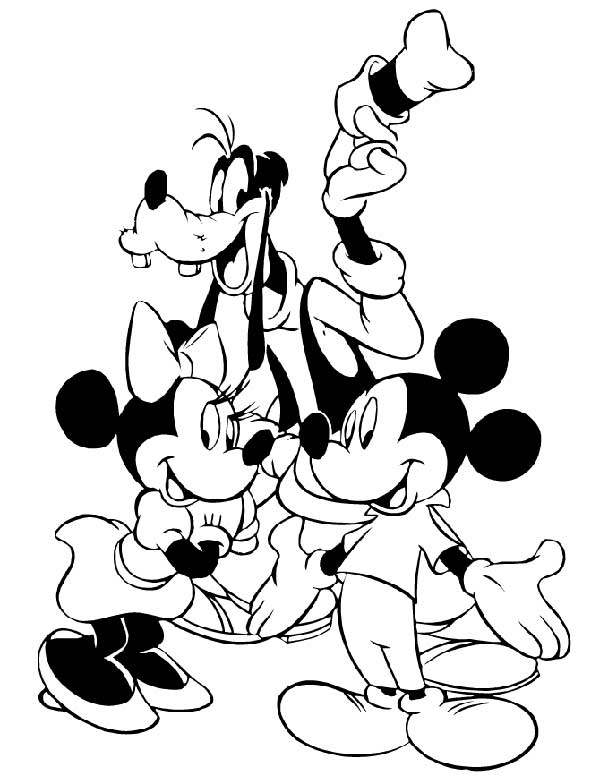 desenhos da disney para imprimir Turma da Disney reunida.