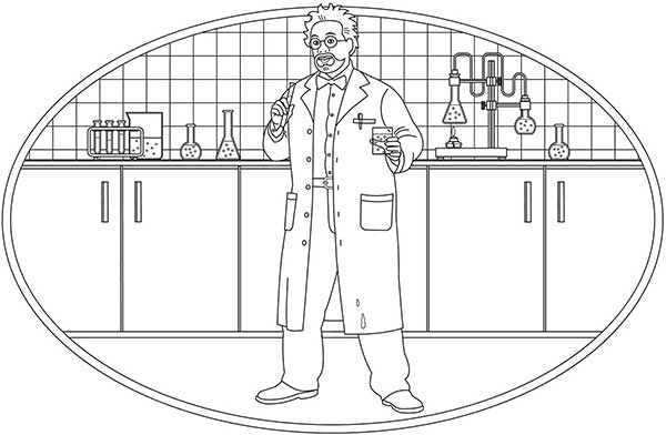 desenhos de cientistas para impressão