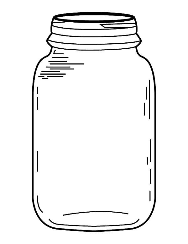 desenhos de jarros pote de vidro