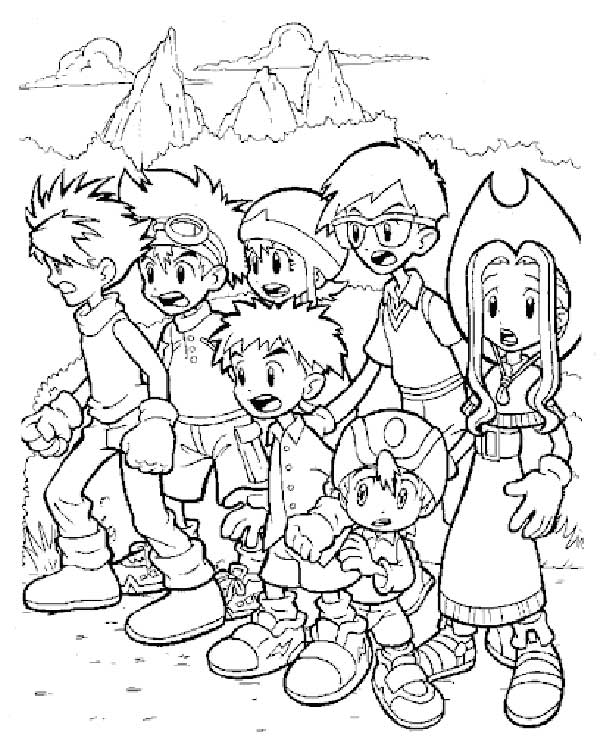do anime 1 desenhos do Digimon