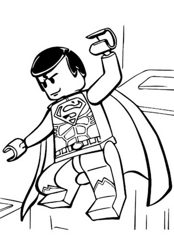 feito de lego desenhos do super man