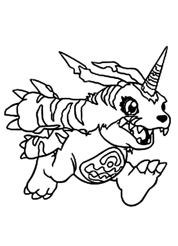 gabumon para salvar desenhos do Digimon