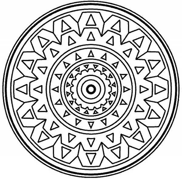 inca desenhos de mosaico para colorir