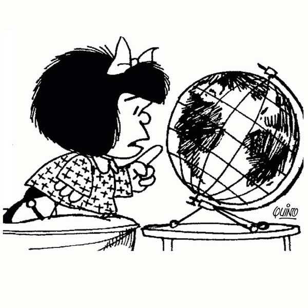mafalda para pintar Mafalda para colorir