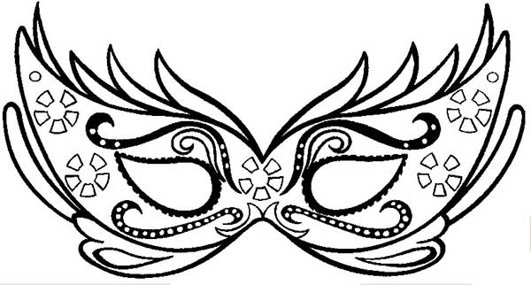 mascara de carnaval para impressao