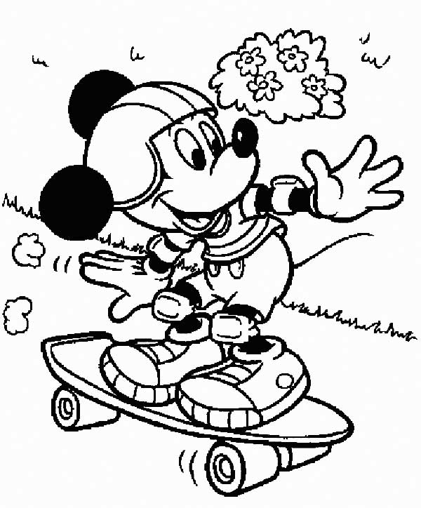 mickey andando de skate mickey andando de skate
