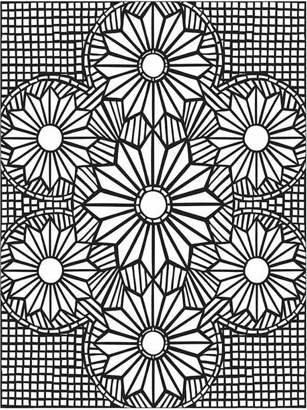 mosaico para pintar estrelas e flores