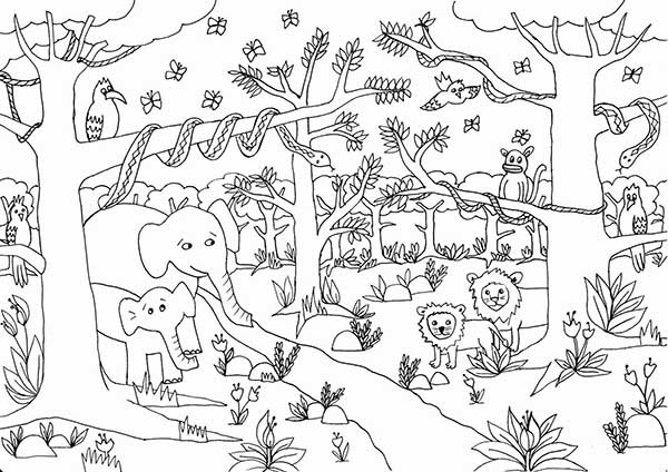 desenhos de safari para salvar