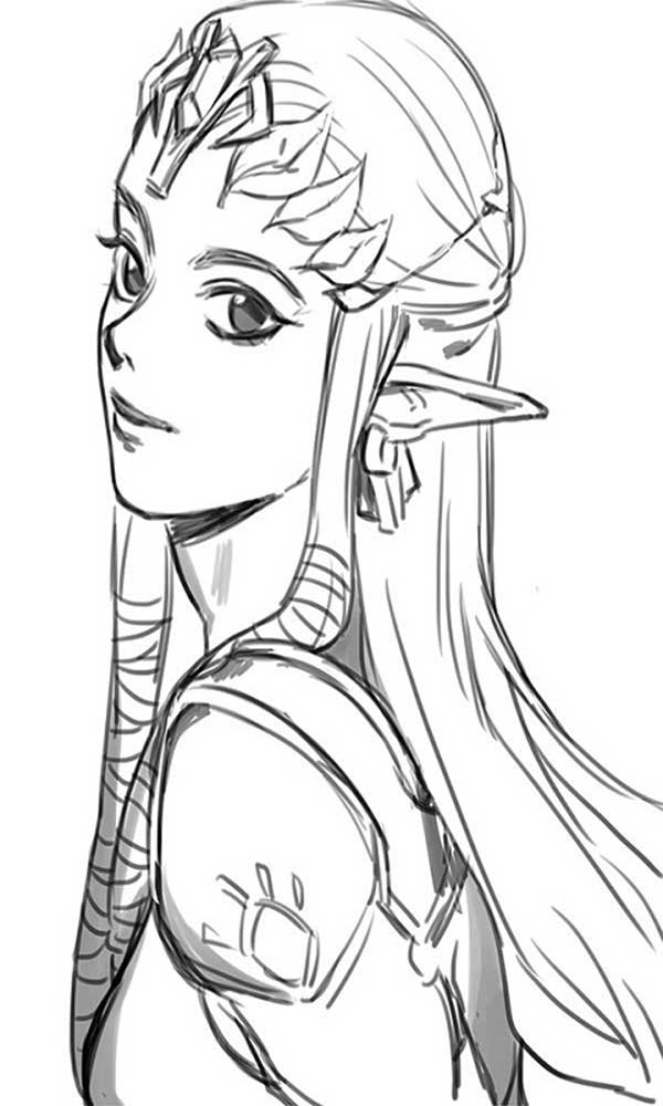 princesa do game modelo grande