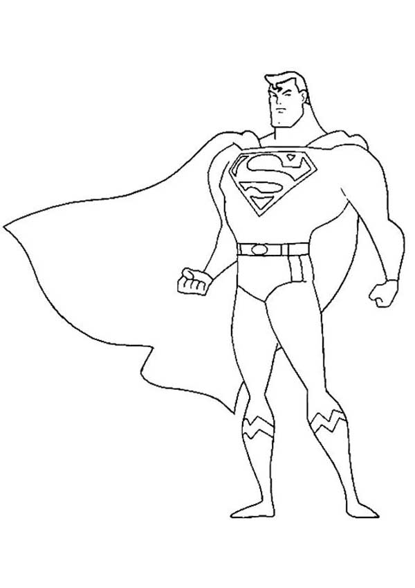 super homem super homem para colorir