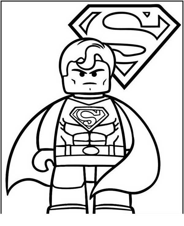 super man de lego feito de lego