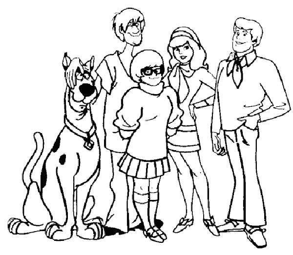 87+ Desenhos do Scooby Doo → Imprimir e Colorir/Pintar