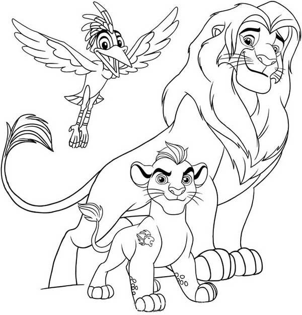 50+ Desenhos de A Guarda do Leão para Colorir/Pintar