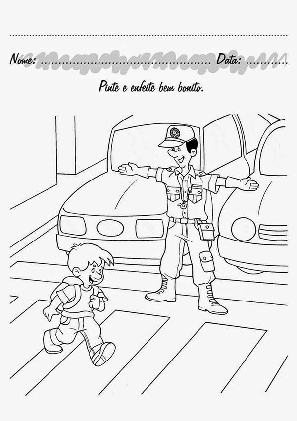 atividades do Dia do Transito para colorir atividades do Dia do Transito para colorir