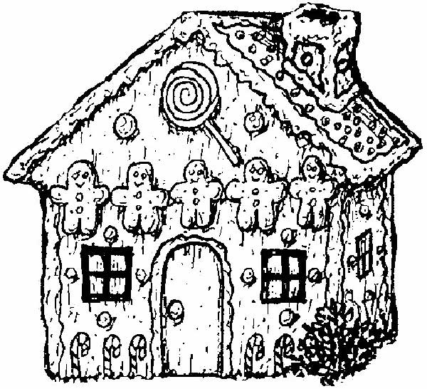 casa de doces para colorir 1