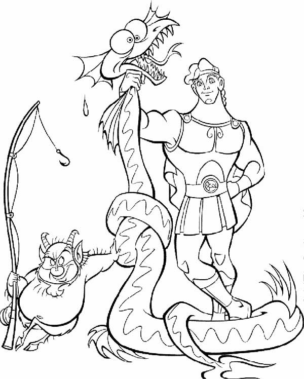 com cobra desenhos dos hércules