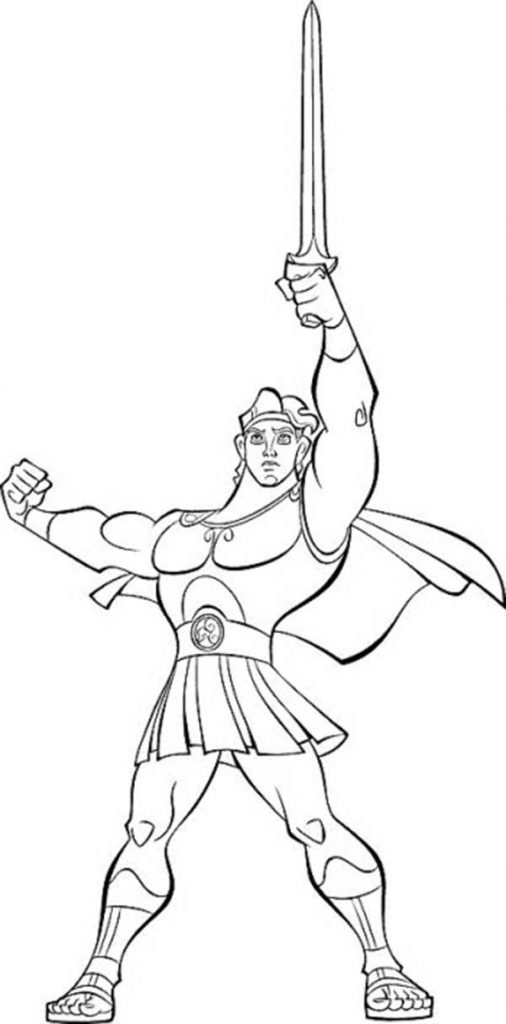 com espada hércules para pintar