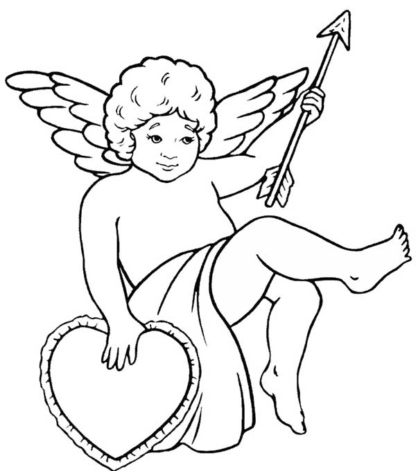 cupido com coração