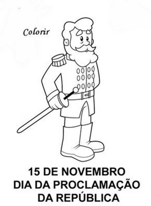 55+ Desenhos da Proclamação da República para Colorir