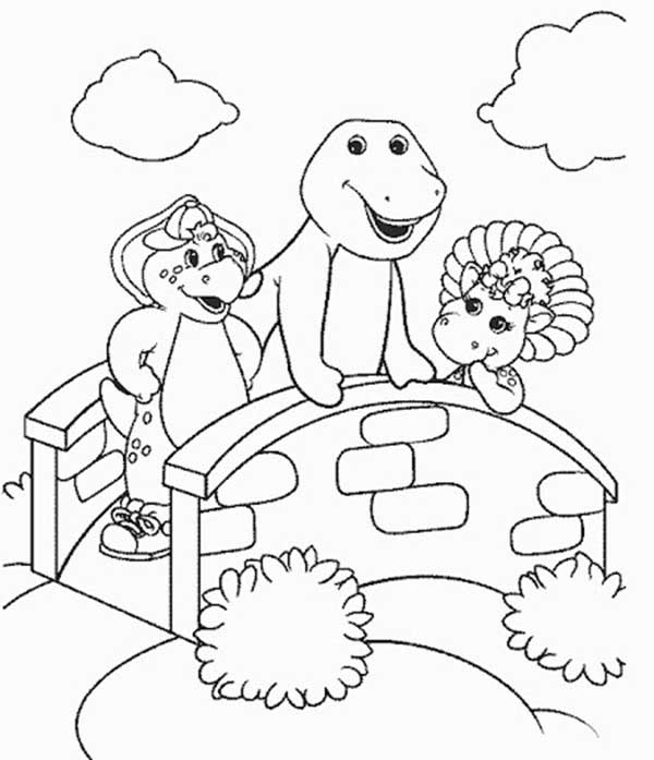 desenhos do barney para colorir atividades grátis