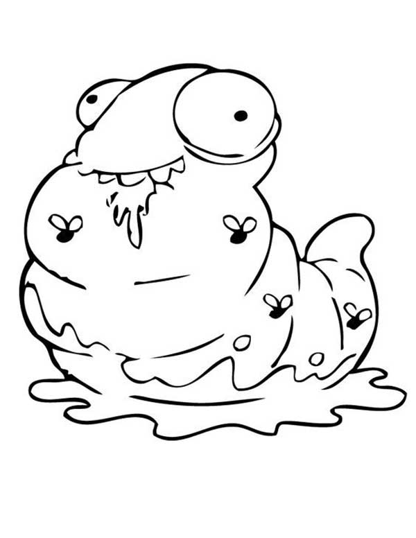 lixo para pintar desenho de lixinho