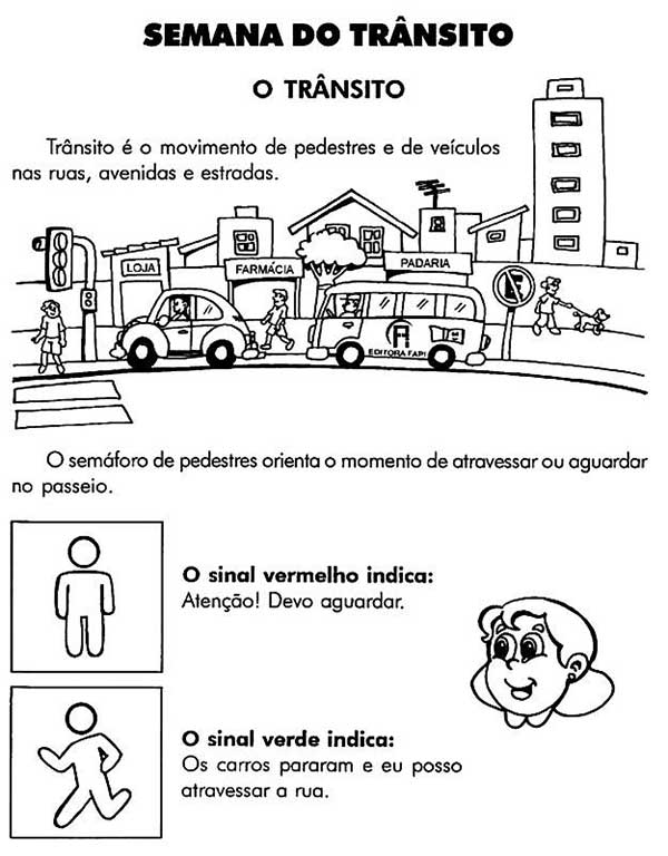 55+ Atividades para Imprimir e Colorir do Dia do Trânsito