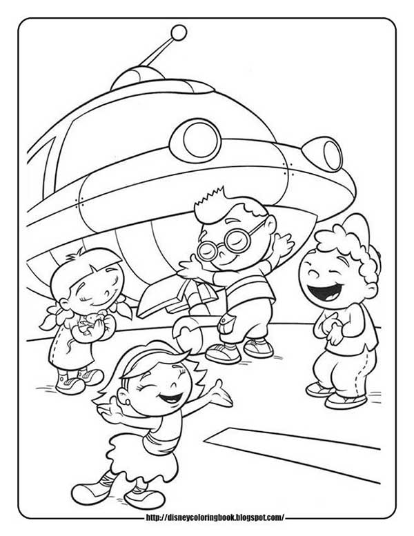 na nave 1 Desenhos de Mini Einsteins
