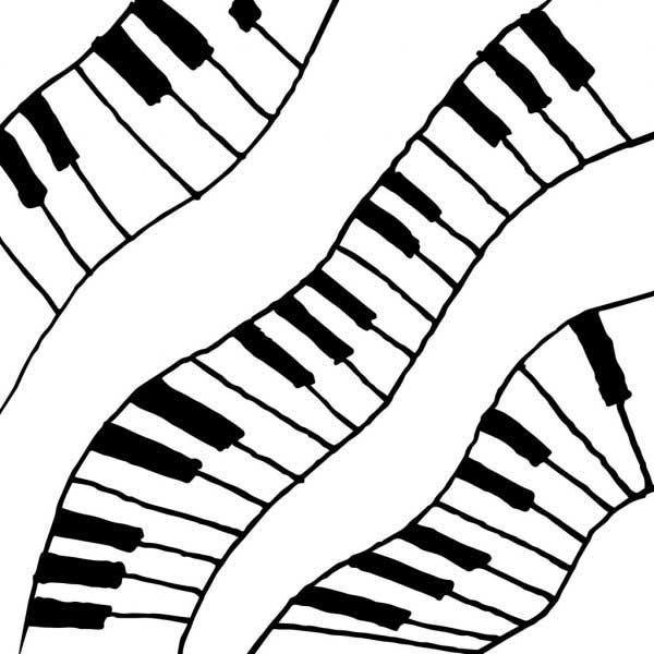 teclas de piano para pintar desenhos de pianos para pintar