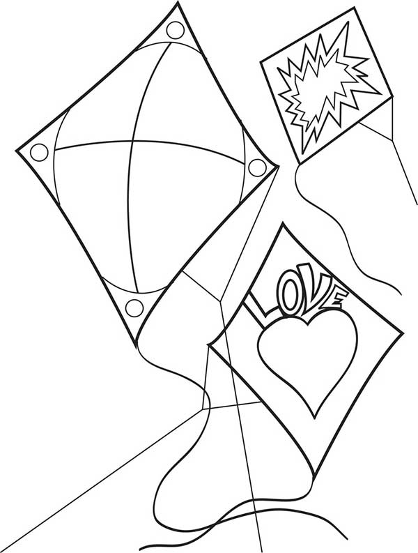 85+ Desenhos de Pipas para Imprimir e Colorir/Pintar