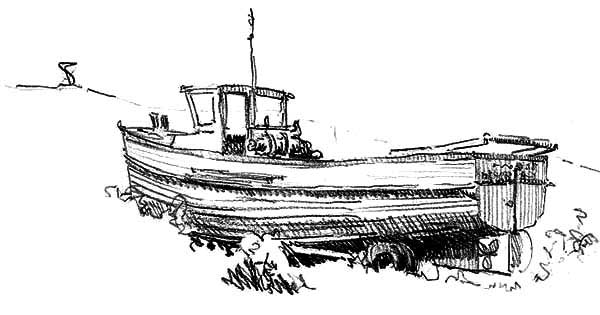Barco grande 7 no mar