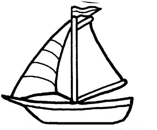 barco a vela 2 molde de barco