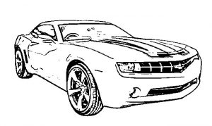 55+ Desenhos do Carro Camaro para Imprimir e Colorir/Pintar
