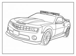 55+ Desenhos do Carro Camaro para Imprimir e Colorir/Pintar