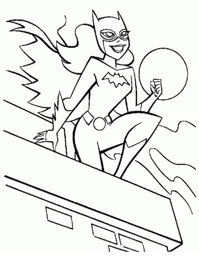 com lua Desenhos de Batgirl