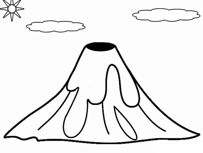 55+ Desenhos de Vulcão para Imprimir e Colorir/Pintar