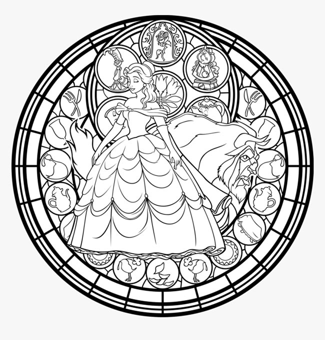 desenho de vitral para diminuir o estresse