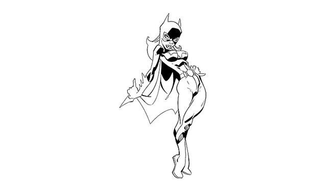 desenhos de Batgirl 1 Desenhos de Batgirl