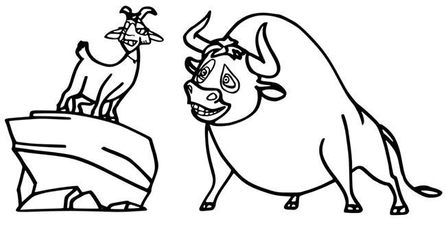 desenhos de touro para pintar touros para colorir